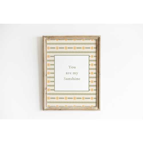8x10 unframed You Are My Sunshine Nursery Wall Art Toddler Quote Print Earth Tone Nursery Decor Vintage Floral Artwork Cottagecore Kids Room FLR12-A1