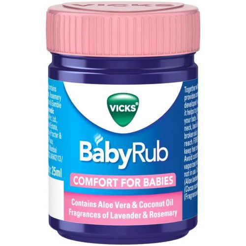 Vicks BabyRub Soothing Vapour Ointment for Babies (25 ml - 0.85 oz) Made in India