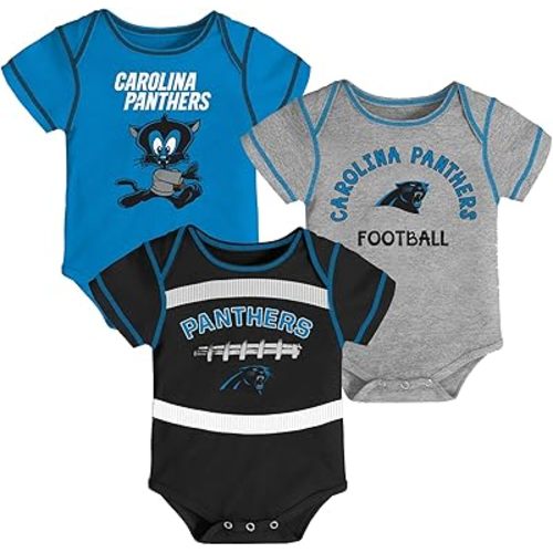 Outerstuff NFL Teams Newborn Baby and Infant Cute Creeper Bodysuit 3-Pack (0m - 18m)