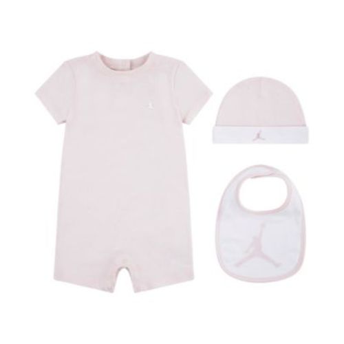 Baby Boys' or Girls' Jumpman Romper, Hat and Bib, 3-Piece Set