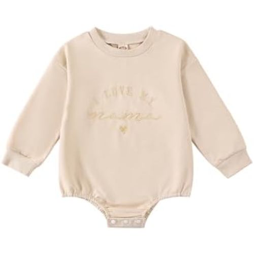 Embroidered Newborn Outfit Romper, Baby Clothes Boy Girl, Gifts for Baby Boys/Girls 0-18M