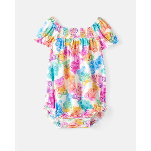 Gummy Giggles Smocked Bubble Romper