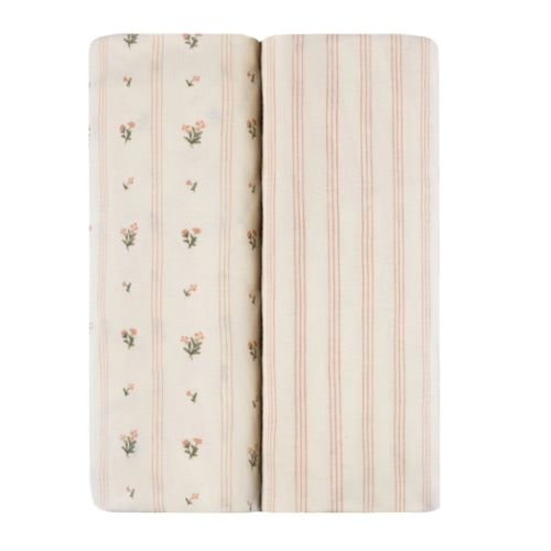 Linear Floral Bassinet Sheet Set – Ely's & Co.