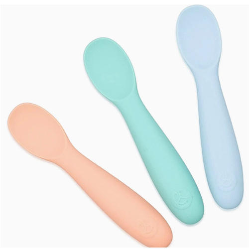 Baby-Led Weaning Silicone Spoons – Set of 3 with travel case