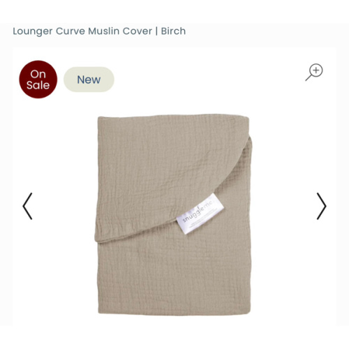 Lounger Curve Muslin Cover | Birch