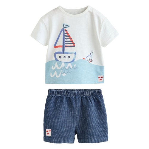 Nautical T-Shirt & Shorts Set, 6-9M