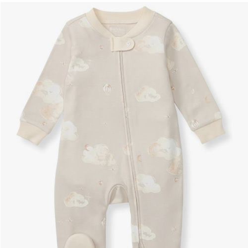 Burt's Bees Baby Boys Sleep and Play PJs, 100% Organic Cotton One-Piece Zip Front Romper Jumpsuit Pajamas