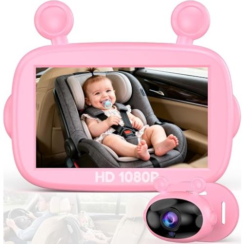 Yakry HD 1080P Baby Car Camera: 3-Min Easy Install Auto IR Night Vision