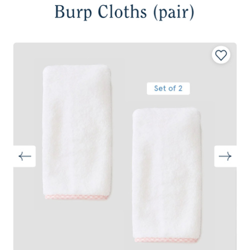 Burp Cloths (pair)