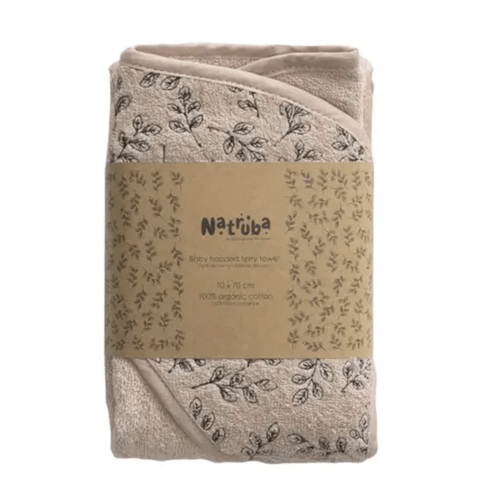 Cotton Floral Hooded Towel - Pink