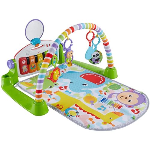 Fisher-Price Deluxe Kick 'n Play Piano Gym, Green, Gender Neutral (Frustration Free Packaging) - DELUXE KNP PIANO GYM GN (FFP)