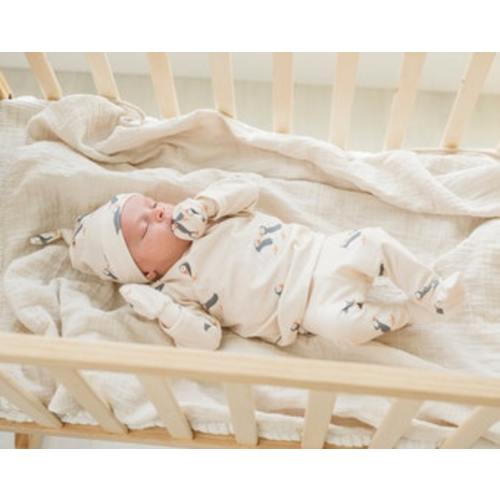 Puffin Baby Outfit Set: Organic Cotton Knit, Preemie-3 Months - Etsy