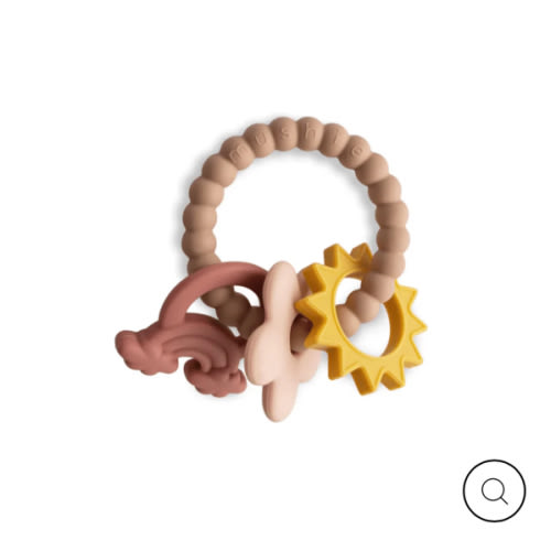 Mushie Teething Ring- Nature
