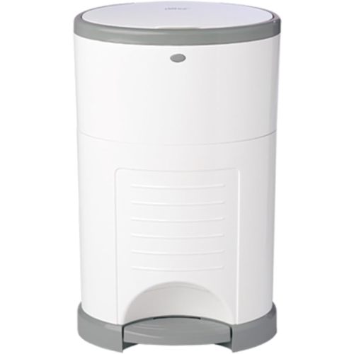 DEKOR Diaper EKO Plus Diaper Pail, White | ONLY Eco-Friendly Diaper Pail Made with 70% Recycled Materials | Hands-Free: Step–Drop–Done | Cost-Effective Refill System |Great Cloth Diaper Pail