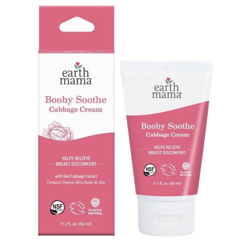 Earth Mama Booby Soothe Cabbage Cream for Breastfeeding Discomfort - 2 fl oz