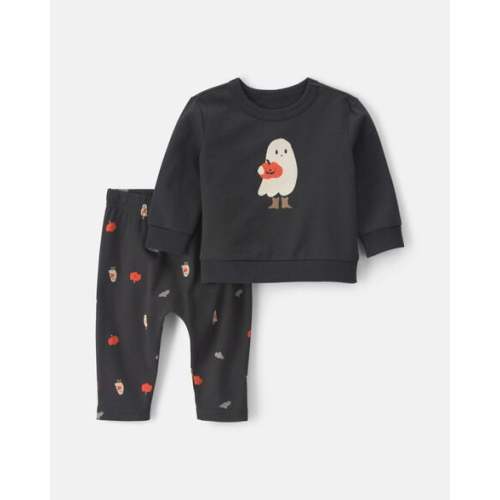 Baby 2-Piece Cowboy Halloween Long-Sleeve Top & Pant Set - Black | Carter's