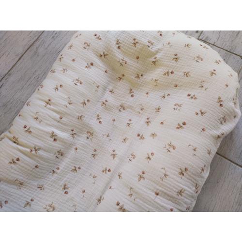 Floral Muslin Snuggle Me Cover: Baby Lounger Cover - Cottage Roses