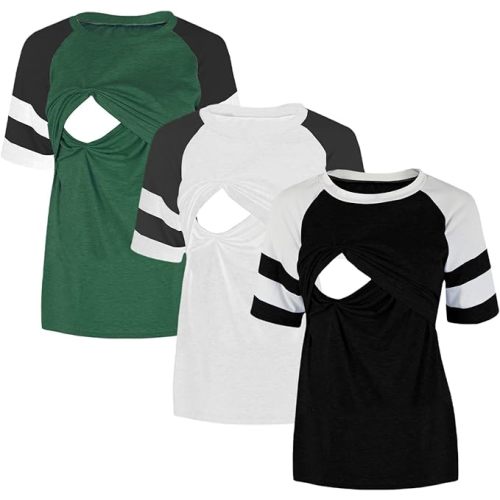 Women's Maternity Nursing Top Breastfeeding Tank Tee Shirt