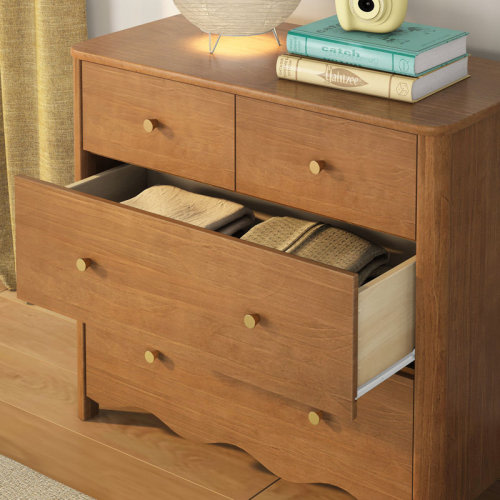 Viv + Rae™ Sutton 4 Drawer Dresser, Pecan & Reviews | Wayfair