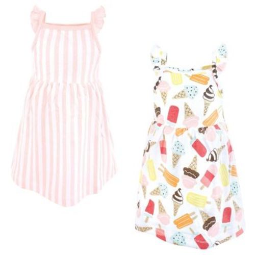 Hudson Baby Infant and Toddler Girls Cotton Dresses, Ice Cream Treats, 18-24 Months