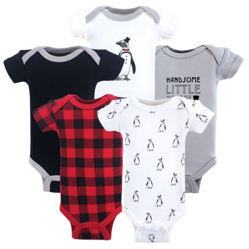 Luvable Friends Hudson Baby Preemie Bodysuit 5pk