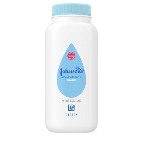 Johnson's Baby Naturally Derived Cornstarch Baby Powder with Aloe and Vitamin E for Delicate Skin - 1.5oz