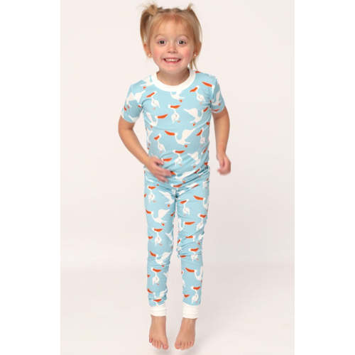 Pelican Short Sleeve 2 Piece Bamboo Pajama Set