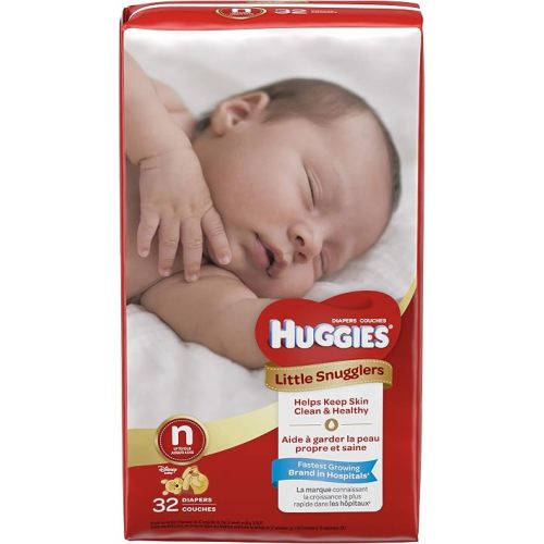Huggies Little Snugglers Diapers, Newborn, Pack/32