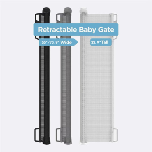 NonoPets Safe & Portable Barrier Adjustable Retractable Mesh Dog Gate
