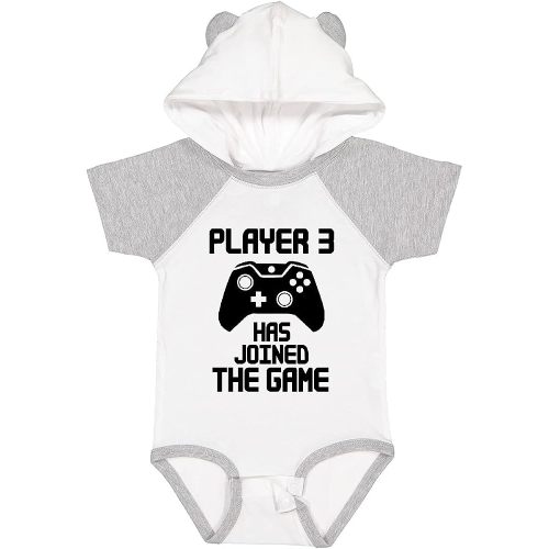 inktastic Player 3 Has Joined the Game Baby Bodysuit