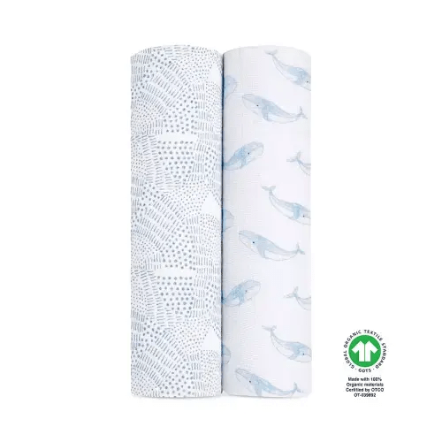 Muslin Swaddles, 2 Pack