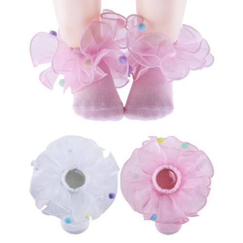 PrinceSasa Little Baby Girl Princess Lace Ruffles Socks Set