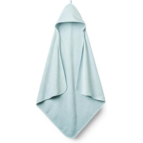 Organic Cotton Baby Hooded Towel - Super-Soft and Absorbent Bath Towel for Newborn, Boy, Girl - 32" x 32" (Baby Blue)