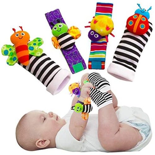 Baby Infant Rattle Socks Toys 3-6 to 12 Months Girl Boy Learning Toy