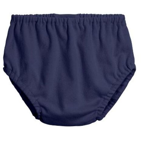 City Threads USA-Made Girls and Boys Soft Cotton Diaper Cover | Navy - 3/6M
