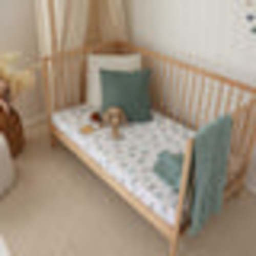 Turtle Organic Fitted Cot Sheet | Snuggle Hunny