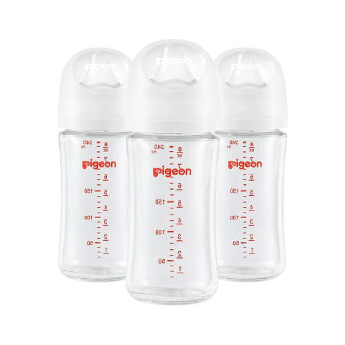 Pigeon - Glass Bottle 8oz (3-Pack) with M Nipple 3M+ - Walmart.ca