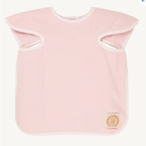 Big Bite Bib - Palm Beach Pink with Worth Avenue White