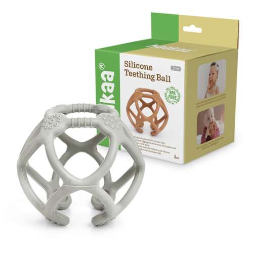 3-in-1 Teething Ball, Soothing, Sensory Play & Promotes Fine Motor Skills - 100% Food Grade Silicone