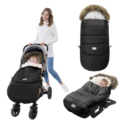LAT Baby Warm Bunting Bag Universal,Extended and Removable,Stroller Sleeping Bag Cold Weather,Waterproof Toddler Footmuff
