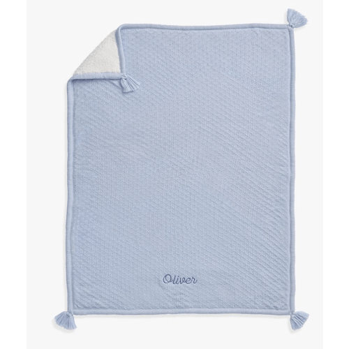 Cable Knit Sherpa Blanket