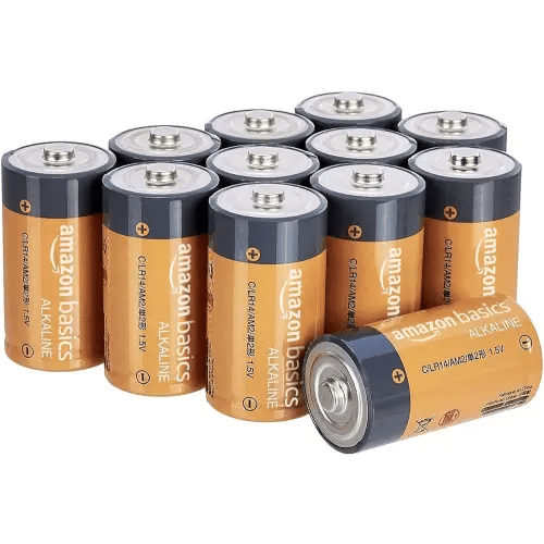 Amazon Basics 12-Pack C Cell Alkaline All-Purpose Batteries, 1.5 Volt, 5-Year Shelf Life