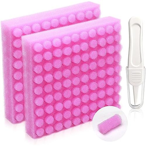 Replacement for NozeBot Nasal Aspirator Hygiene Filter, 180 Packs Baby Nose Cleaner Filters Comes with Baby Nose Cleaning Tweezer, Purple