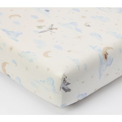 Night Sky Organic Crib Fitted Sheet