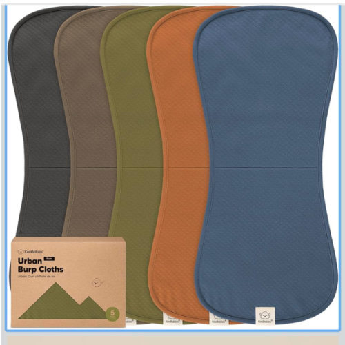 KeaBabies 5-Pack Organic Burp Cloths Baby Girl, Boy - Extra Large, Absorbent Baby Burp Cloths, Soft Burping Cloths for Babies, Newborn Burp Clothes, Cotton Burp Rags, Neutral Thick Burp Cloth (Basic)