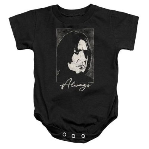 Baby Harry Potter Severus Snape Always Valentine Infant Bodysuit, Black, 6 Months