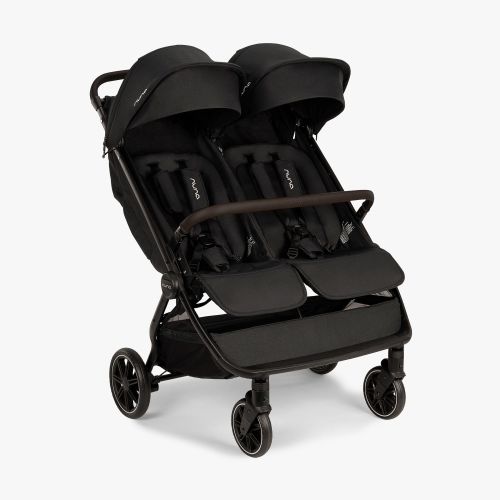 Nuna double travel stroller, color: Caviar/Chocolate