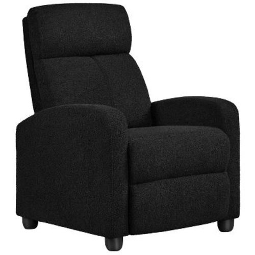 Yaheetech Upholstered Adjustable Boucle Recliner Chair with Pocket Spring