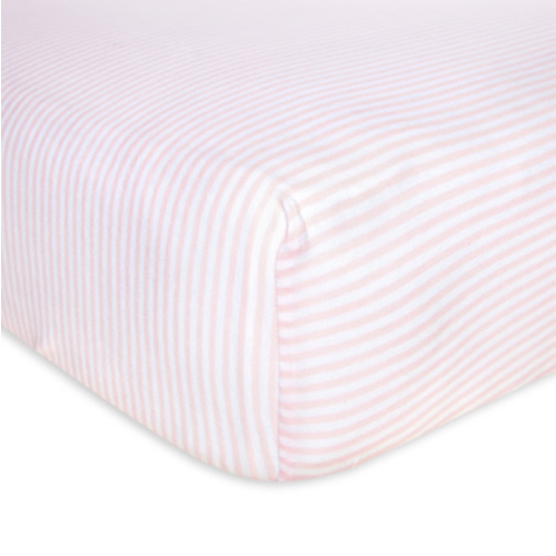 Stripe Organic BEESNUG® Fitted Crib Sheet | Burt's Bees Baby™