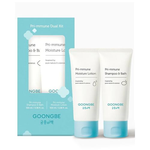 Baby Skincare Duo Set - Korean Baby Skincare & Bath Time Essentials - Shampoo & Bath, Moisutre Lotion - Travel Sized Hydrating & Nourishing Baby Wash and Moisturizer, 2 Items
